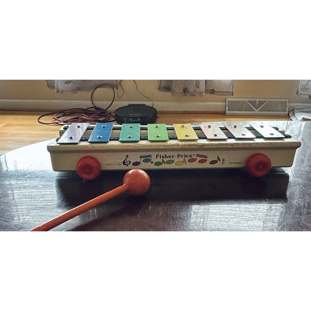 Vintage‎ 1964-1978  Fisher-Price Pull-A-Tune #870 Xylophone Pull Toy - Picture 6 of 7